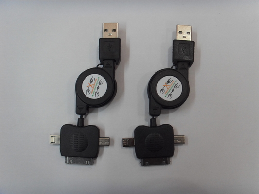 Mini adapteur micro de chargeur de voiture d'USB de Bluetooth de câble de données d'OEM pro pour Blackberry