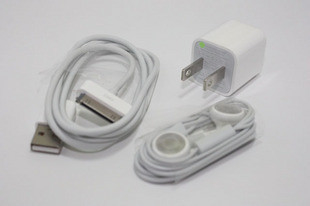 12V blanc Portable électronique USB chargeur 6 adaptateurs Cable Kit de voiture pour iPhone 4